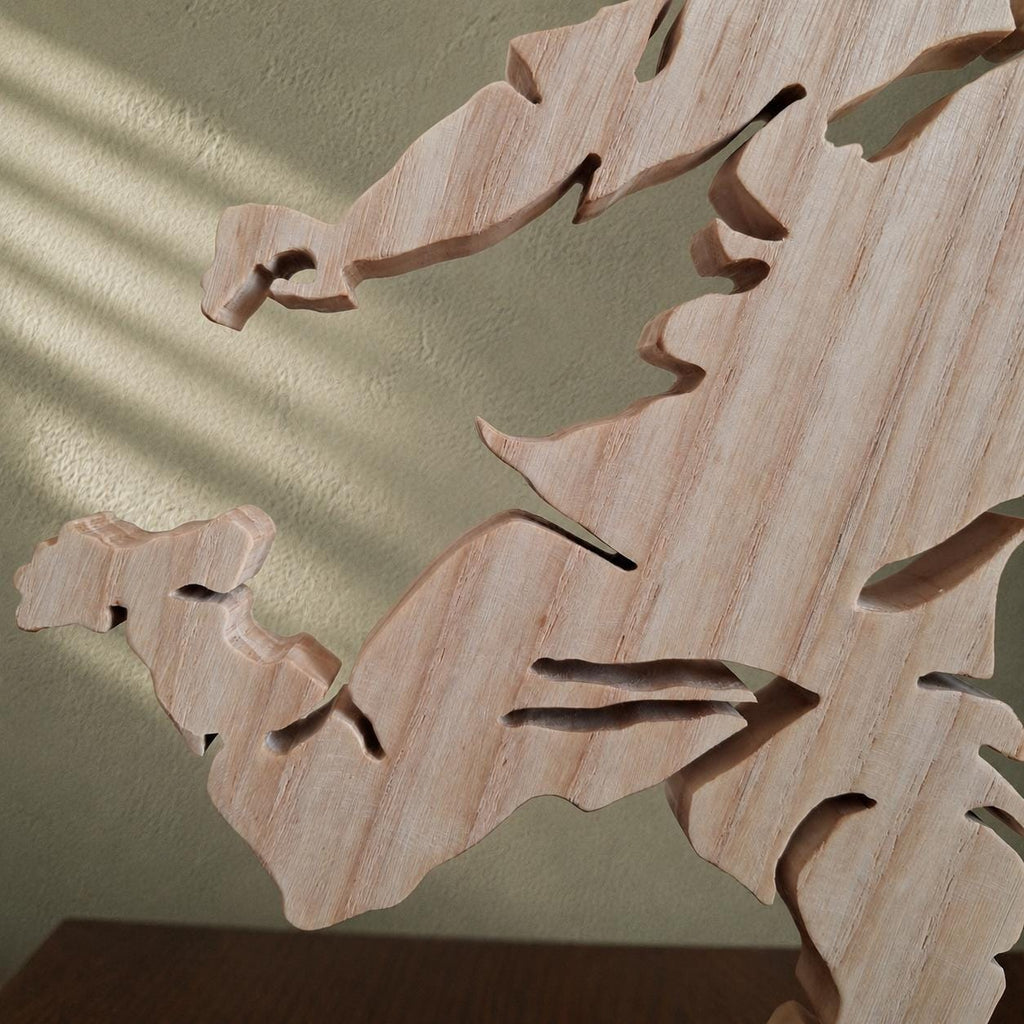 Goal Moment – Handmade Wooden Football Player Sculpture