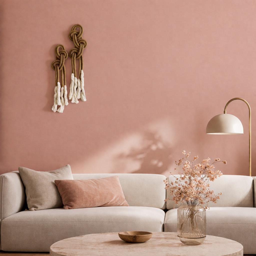 Dancing Knots Wall Hanging Set – Handmade Macrame Duo with Sculptural Knots & Flowing Fringe