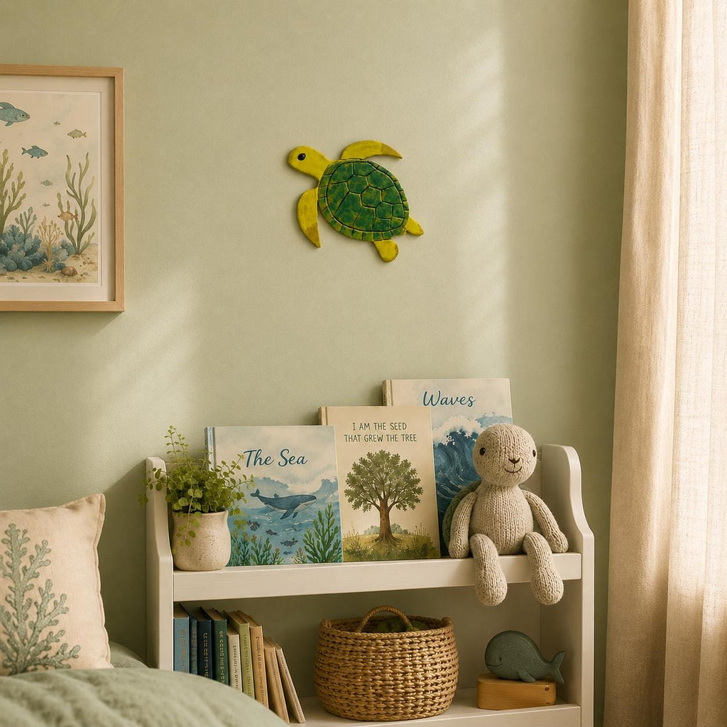 Sea Animal Wall Decor – Handmade Air Dry Clay, Choose One or Full Set of 7