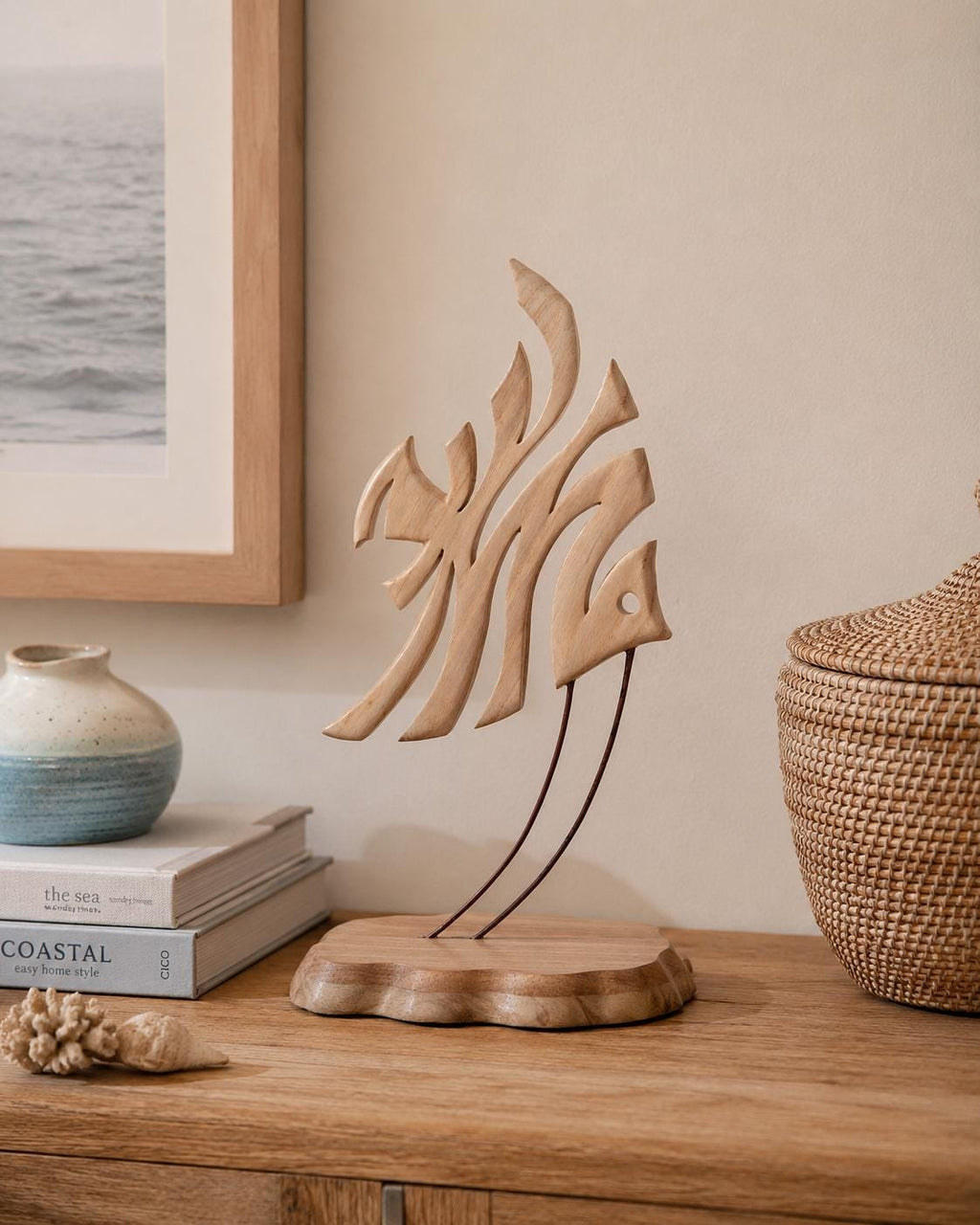 Wooden Fish Sculpture