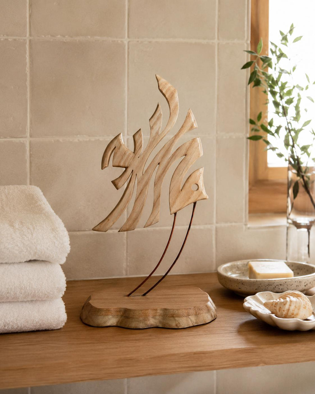 Wooden Fish Sculpture